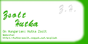 zsolt hutka business card